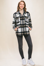 Load image into Gallery viewer, Love Tree Plaid Button Up Shacket