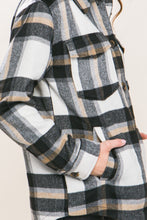 Load image into Gallery viewer, Love Tree Plaid Button Up Shacket