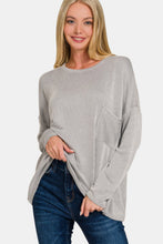 Load image into Gallery viewer, Zenana Ribbed Striped Long Sleeve T-Shirt