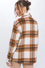 Load image into Gallery viewer, Love Tree Plaid Button Up Shacket