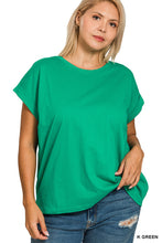Load image into Gallery viewer, Zenana Rolled Sleeve Top
